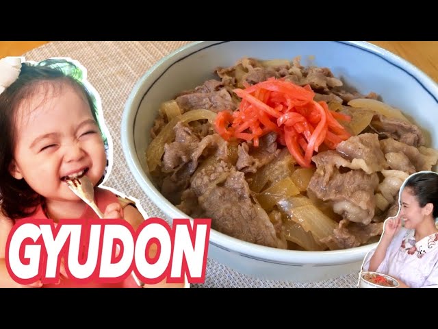 Pronunție video a gyudon în Engleză