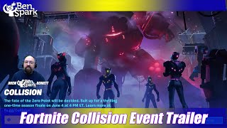 Fortnite Collision Event Trailer Reaction - Plus PAC-MAN Emote & Back Bling - Fortnite Chapter 3 S2