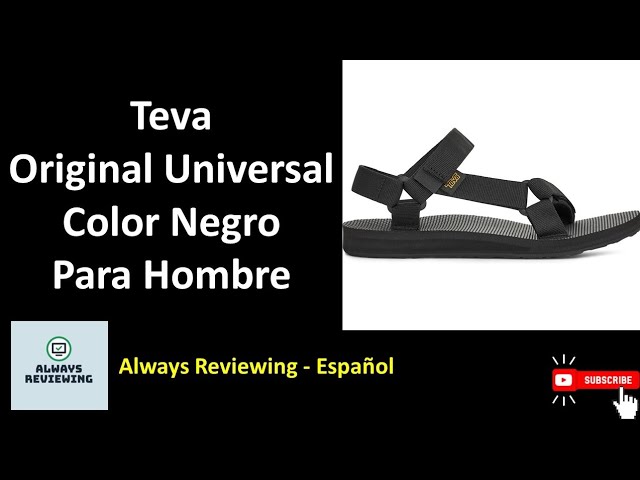 Vídeo relacionado con Teva Original Universal, Sandalia Mujer, Negro Black Black, 40 EU