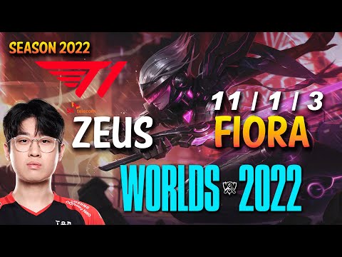 T1 Zeus FIORA vs YASUO Top - NA Ranked