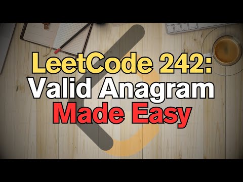 Valid Anagram Leetcode Easy Concise Solution Python