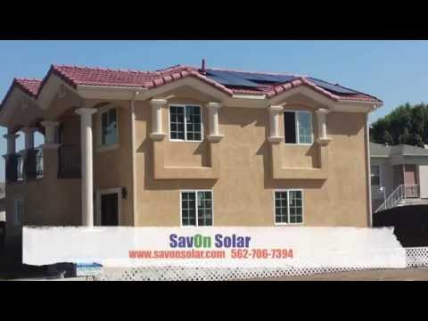 new home solar installation in South Gate, California