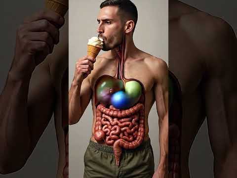 Ice Cream’s Digestive Journey | Transparent Human Body