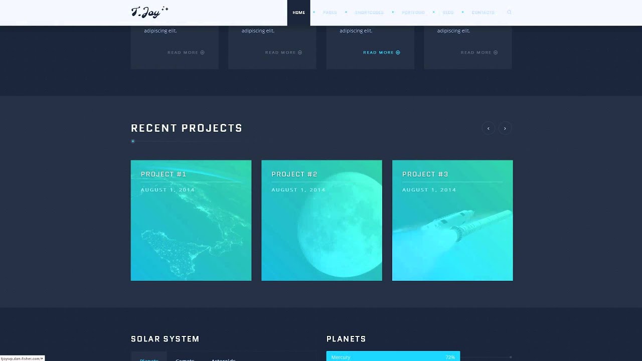 T.Joy - Astronomy WordPress Theme