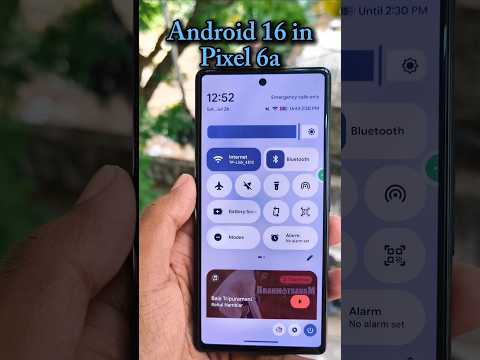 Android 16 in Pixel 6a #android #tech #shorts #trending #googlepixel