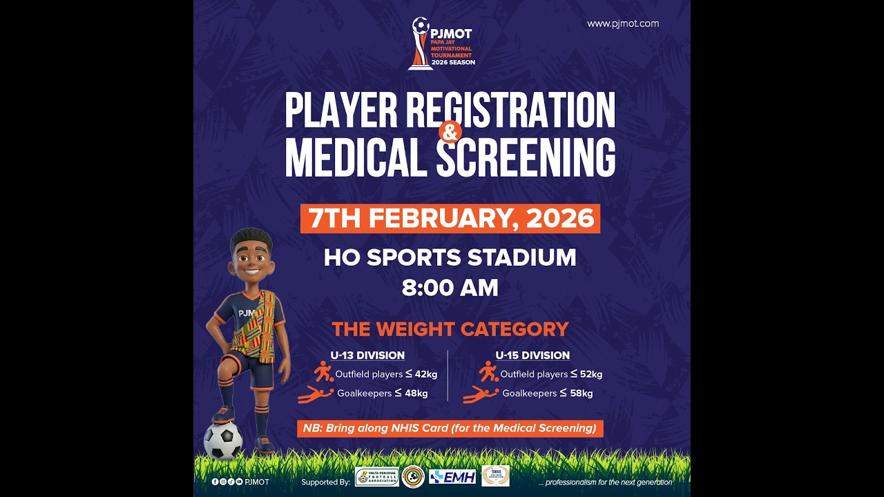 Watch: Highlights from the Volta Region Player Registration & Medical Screening