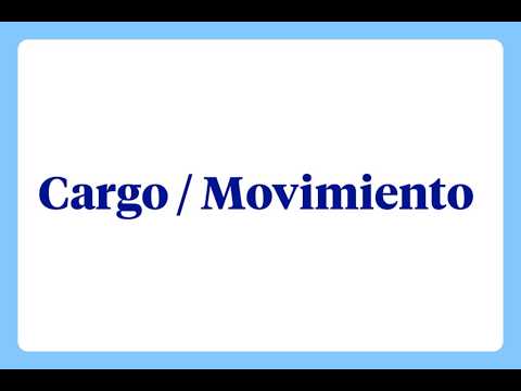 ¿Qué es un cargo o movimiento?