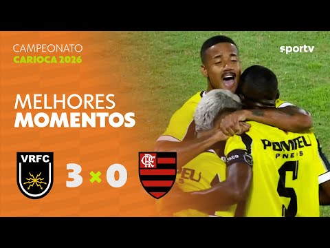 Gols e lances de Volta Redonda x Flamengo