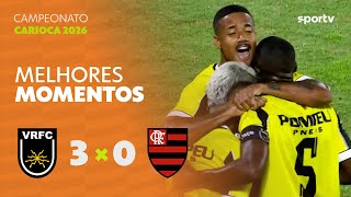 VOLTA REDONDA 3 X 0 FLAMENGO | MELHORES MOMENTOS | 2ª RODADA CAMPEONATO CARIOCA 2026 | sportv