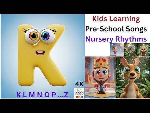Letter K | Kingly K Fun! The Kicking Kangaroo & Kind Kitten Song for Kid & Toddlers, Nursery Rhythm