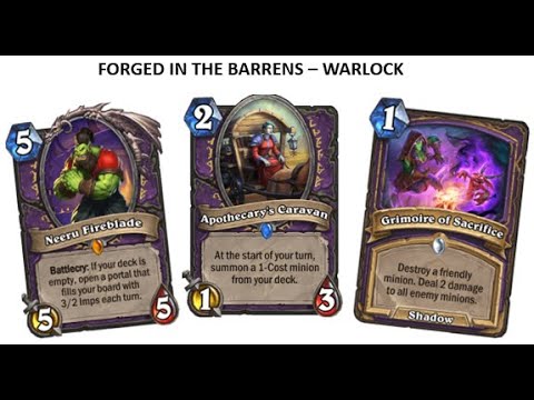 Forged in the Barrens - Warlock Cards