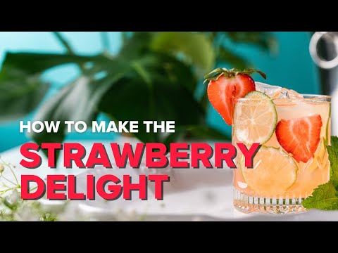 Nothing beats a fruity cocktail! How to make the Strawberry Delight!