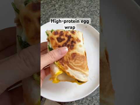 Spinach and egg wrap | high protein breakfast ideas #balancedeating #breakfastrecipe