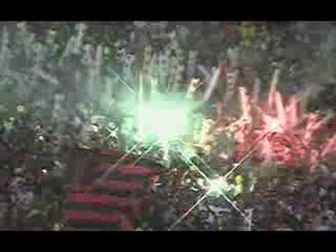 Libertadores 2007 - Flamengo - Torcida aplaude os jogadores