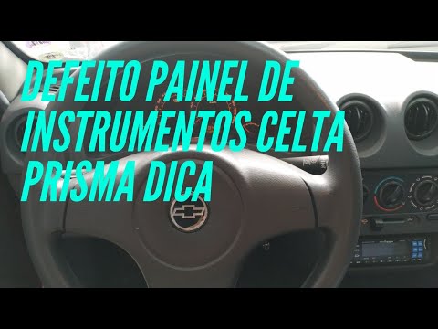 Defect in the Celta Prisma panel, it stopped showing the speed and engine RPM, tip to do at home