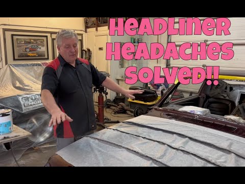 Headliner Headaches Solved!!  65 Mustang Headliner Install              #utg @UncleTonysGarage