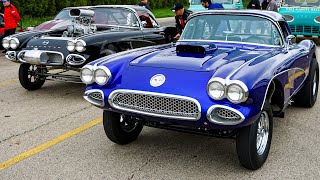 2 Gasser Corvettes Race, Who Wins?