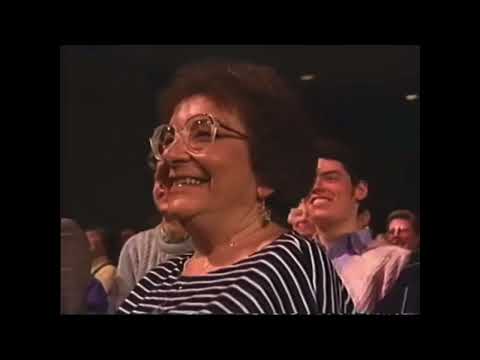 Peter Schickele (P.D.Q. Bach) and Itzak Perlman. John Williams Conductor