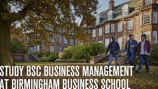 Study BSc Business Management at Birmingham Business School