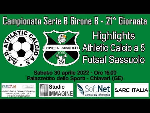 Highlights Athletic Calcio a 5 - Futsal Sassuolo [Serie B - G21]