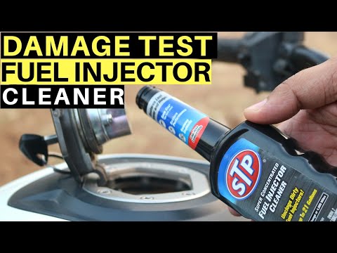 STP FUEL INJECTOR CLEANER DAMAGE TEST & REVIEW ON THE DOMINAR 400, HOW TO USE FUEL ADDITIVE