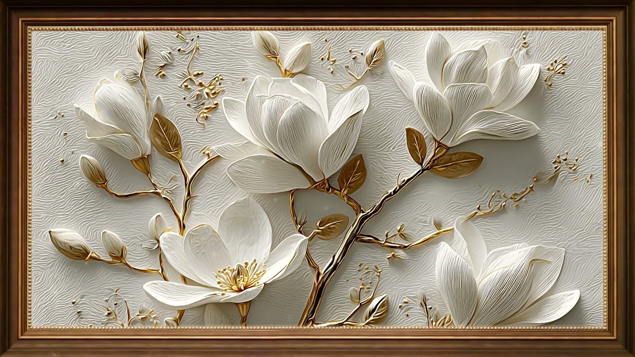 White Flowers & Golden Balance | Living Gallery #StarfieldGallery