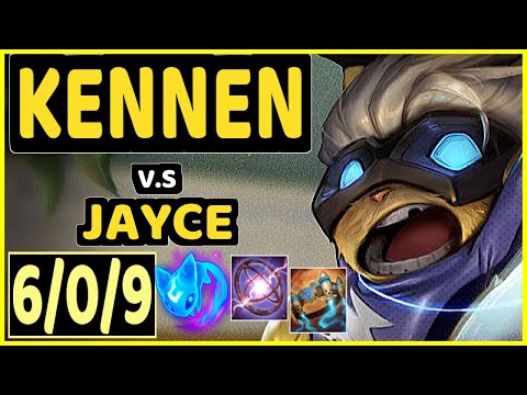 MARIN (KENNEN) vs JAYCE - 6/0/9 KDA TOP CHALLENGER GAMEPLAY - KR