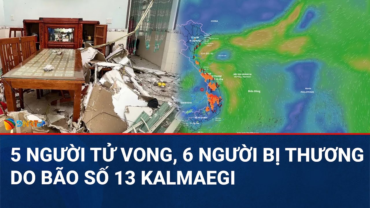 THỜI SỰ TRƯA | Bão số 13 Kalmaegi khiến 5 người thiệt mạng, hơn 2.600 nhà bị sập, hư hỏng và tốc mái
