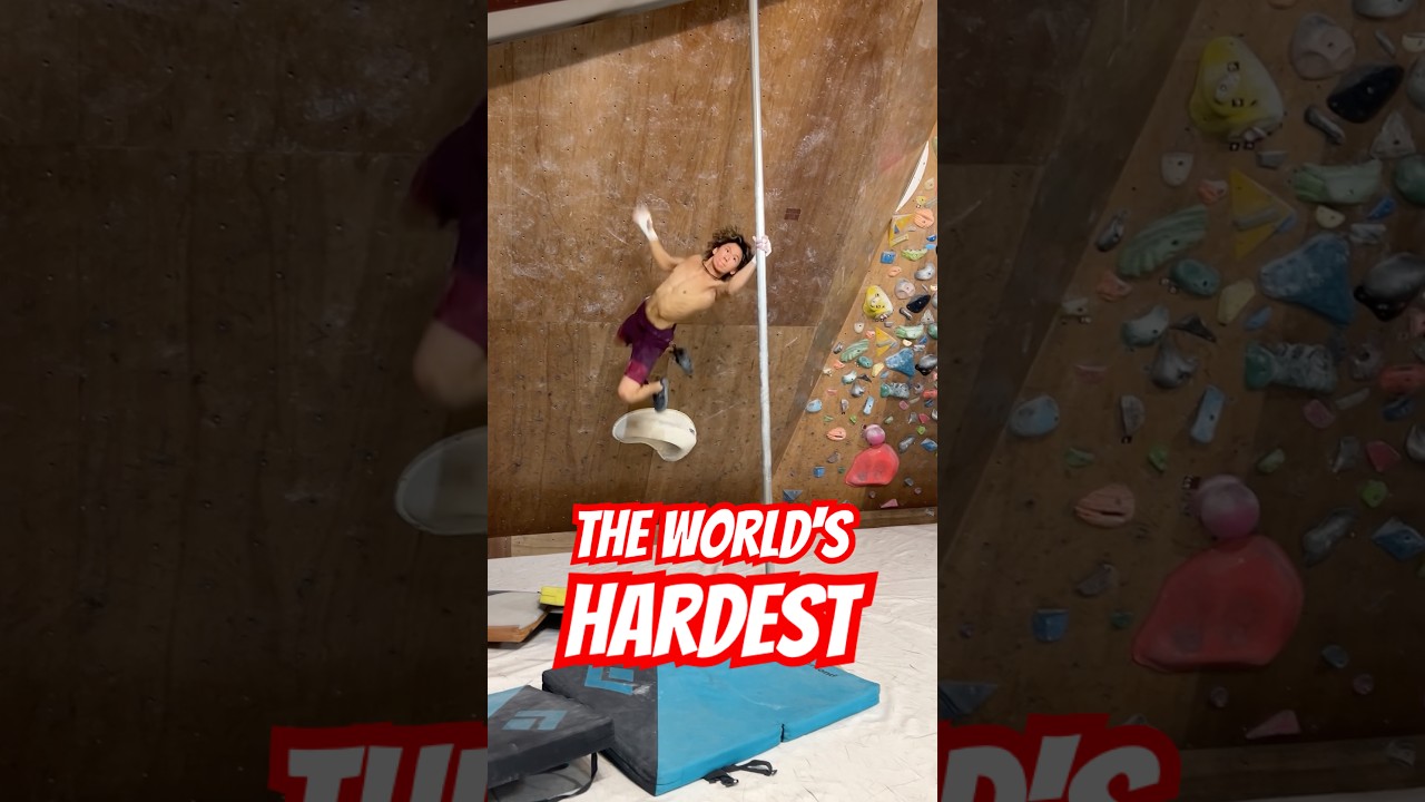 The most difficult pole move ever #bouldering #climbing #poledance #parkour #ボルダリング