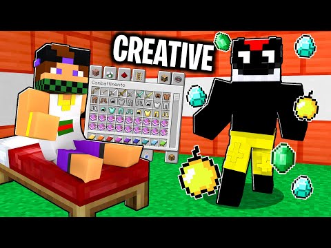 GIOCO UNA BEDWARS IN CREATIVA vs IL LADRO HACKER! - Minecraft ITA