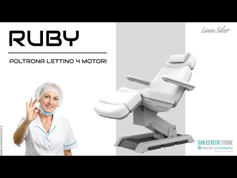Ruby poltrona lettino elettrica 4 motori per estetica