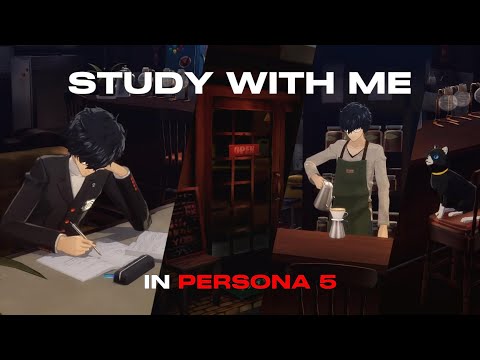 Study with Me in Persona 5 | Café Leblanc | 25/5 Pomodoro Timer