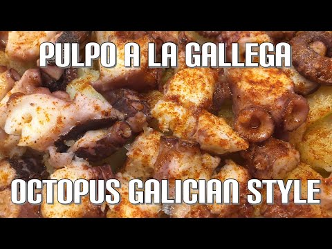 How to cook a genuine pulpo a la gallega/octopus Galician style, Spanish tapas, fish recipes