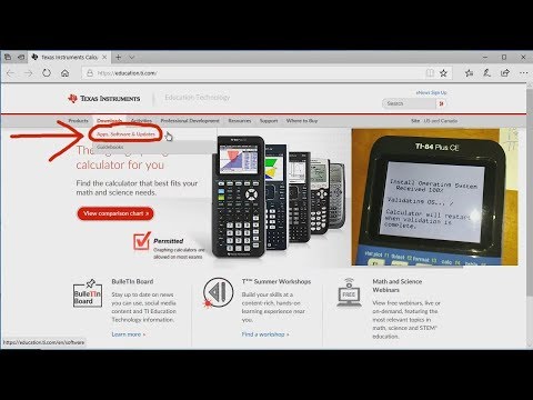 How to Update the Operating System of the TI 84 Plus CE Graphing Calculator