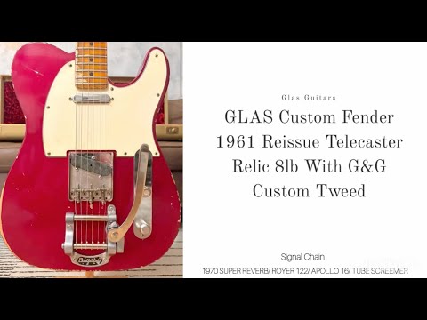 Fender Telecaster 1961 GLAS Custom Relic 8lb With G&G Custom Relic Tweed image 25