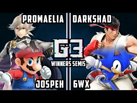 Glitch 3 Smash 4 - Promaelia & Joseph Vs. Darkshad & Circa 6WX - Wii U Doubles WS
