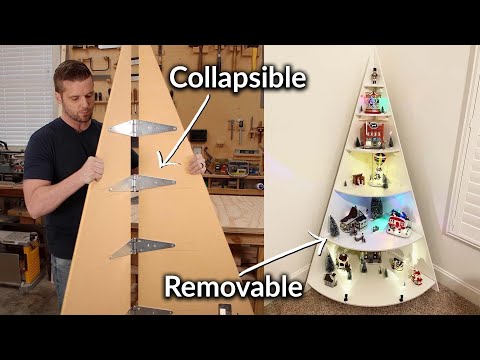 Collapsible Christmas Village Display Stand | Plan Available