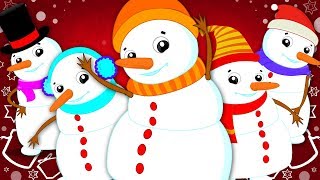 Five Little Snowman Christmas Songs | Christmas Carols | Xmas Rhyme By Oh My Genius