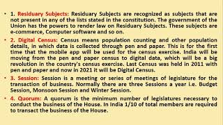 The Legislature in India|Class 12|Political Science|Holy Heart Schools