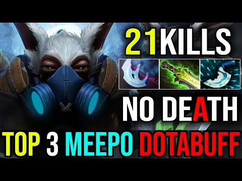 Top[3] DotaBuff [Meepo] The Perfect Meepo 21Kills Zero Death MICRO GOD By Ink 7.18 | Dota 2 FullGame