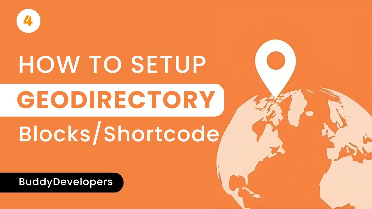 Step4: GeoDirectory shortcode/blocks/widgets