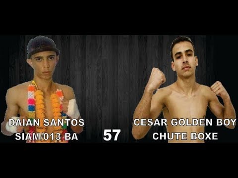 THAI KIDS 10 - Daian Santos (Siam/013)  x  Cesar Golden Boy (Chute Boxe) 57kg
