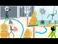 Toilet Time One Stickman Too Many Problems All Levels Game Walkthrough Funny Moments