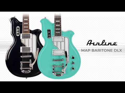 Airline Guitars MAP Baritone DLX Black image 11