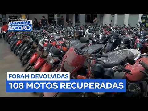 Mais de 100 motos roubadas são recuperadas pela polícia e devolvidas aos donos