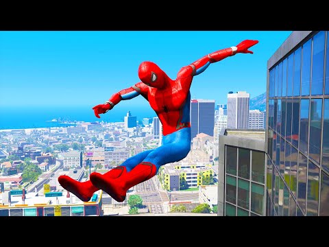 GTA 5 Falling off Highest Buildings #9 - GTA 5 Funny Moments & Fails, Gameplay
