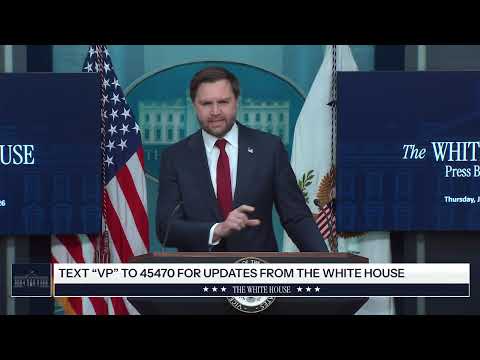 Press Briefing by Press Secretary Karoline Leavitt and the Vice President, Jan. 8, 2026