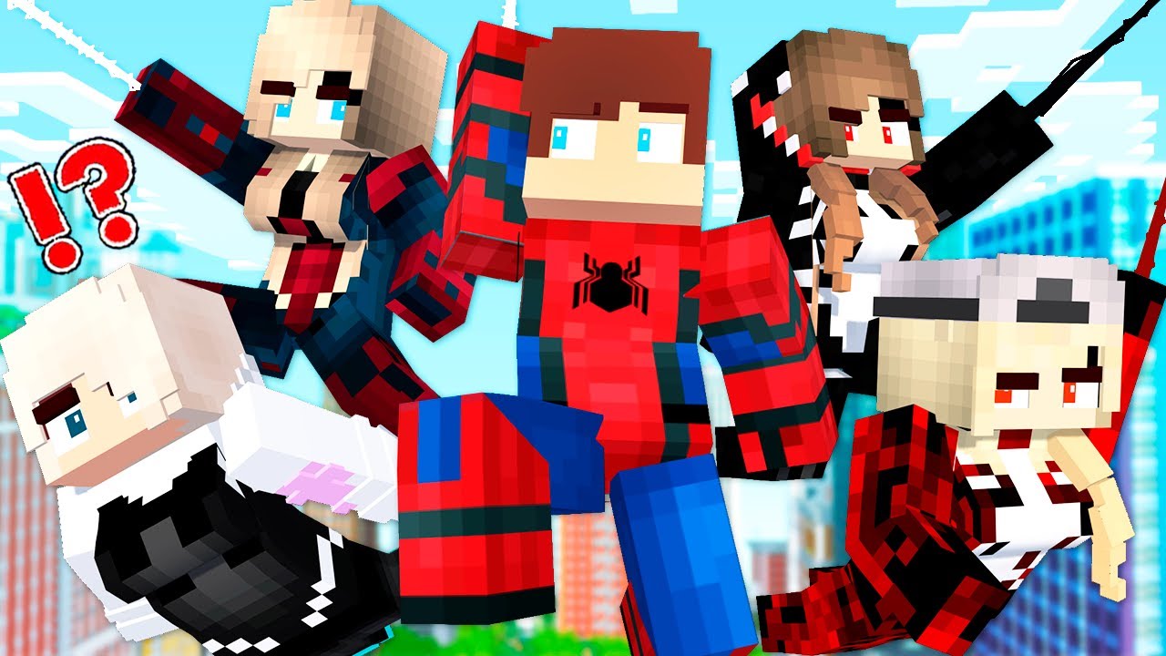 JJ SPIDER MAN Met SPIDER GIRL - ALL EPISODES Minecraft Animation JJ and MIKEY SPIDERMAN STORY