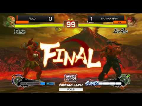 USFIV: Agilo (Dhalsim) vs Ryan Hart (E.Ryu/Yun) - DHS15