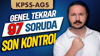 97 SORUDA SON KONTROL GENEL TEKRAR | KPSS AGS COĞRAFYA 